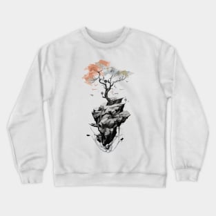 Tree and Stones Minimalist Crewneck Sweatshirt